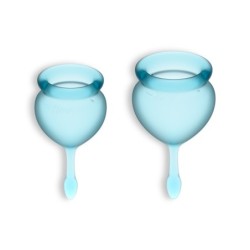 2er Set Feel Good Menstruationstassen Satisfyer Hellblau
