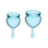 2er Set Feel Good Menstruationstassen Satisfyer Hellblau