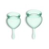 2er Set Feel Good Menstruationstassen Satisfyer Hellgrün