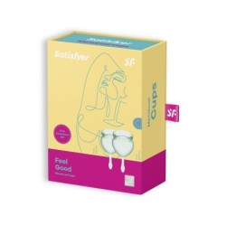 2er Set Feel Good Menstruationstassen Satisfyer Dunkelgrün