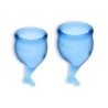 2er Set Feel Secure Menstruationstassen Satisfyer Dunkelblau