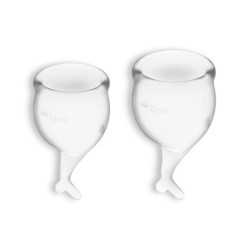 Conjunto De 2 Copas Menstruales Feel Secure Satisfyer Transparente