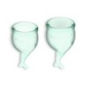 2er Set Feel Secure Menstruationstassen Satisfyer Hellgrün
