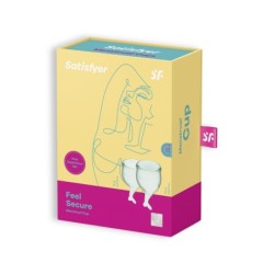 2er Set Feel Secure Menstruationstassen Satisfyer Hellgrün