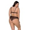 Ensemble De 2 Pièces Amberly Noir Taille Queen Passion 52-54 6XL/7XL