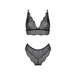 Amberly Sort 2-delt Sæt Queen Size Passion 52-54 6XL/7XL