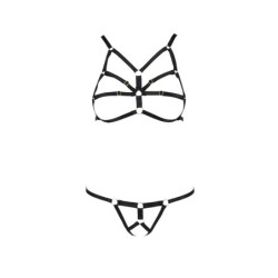 2-delt sæt Armanda Sort Devil Collection Passion 40-42 L/XL