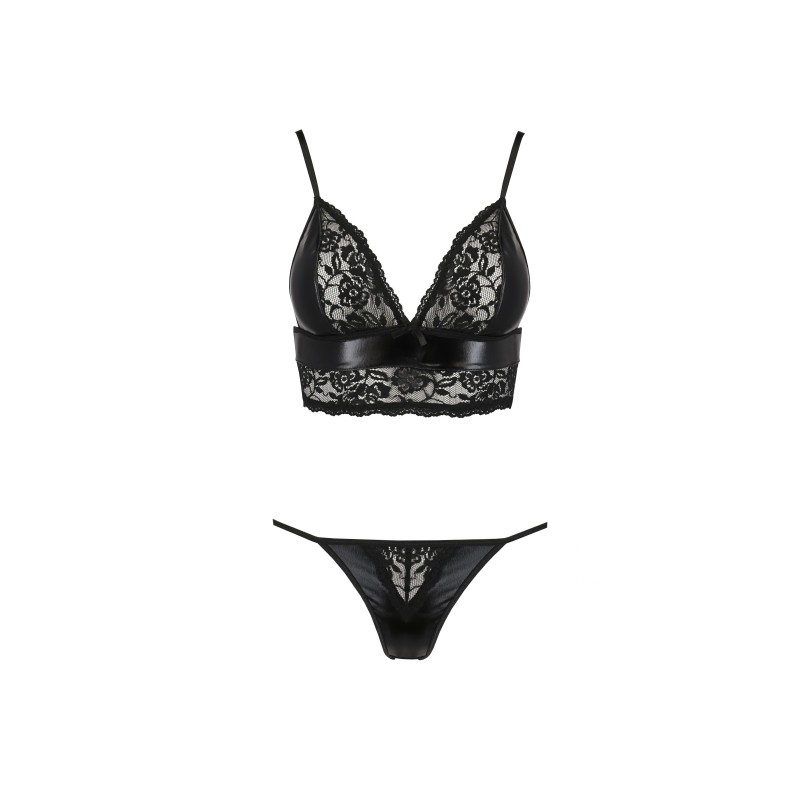 Sæt med 2 Dele Asuna Sort Erotic Line Passion 40-42 L/XL