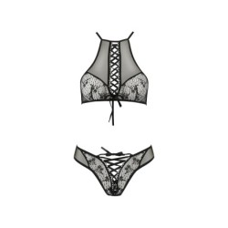 Conjunto De 2 Piezas Azalia Negro Erotic Line Passion 40-42 L/XL