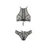 Set di 2 Pezzi Azalia Nero Erotic Line Passion 40-42 L/XL