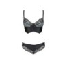 Set di 2 Pezzi Bikini Astrida Nero Passion 44-46 XXL/3XL