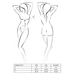 2-delige Set Candace Wit Passion 36-38 S/M