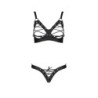 Set di 2 Pezzi Celin Bikini Nero Passion 36-38 S/M