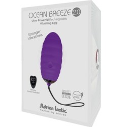 Ocean Breeze 2.0 Uppladdningsbart Vibrerande Ägg med Fjärrkontroll Violett