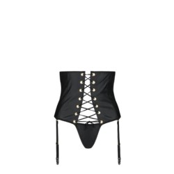 Celin Sort 2-delt Sæt Queen Size Passion 48-50 4XL/5XL