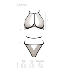 Chika Beige Devil Collection Passion 40-42 L/XL 2-delt sæt