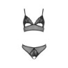 Christa Sort Erotic Line Passion 36-38 S/M 2-delt sæt