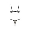 Conjunto De 2 Peças Com Sutiã Aberto Marina Bege Devil Collection Passion 40-42 L/XL