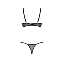 2-delige Set Open Beha Marine Zwart Devil Collection Passion 40-42 L/XL