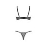 2-delige Set Open Beha Marine Zwart Devil Collection Passion 40-42 L/XL