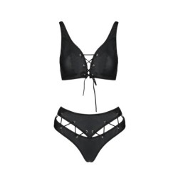 Francesca Musta Passion 2-osainen setti 36-38 S/M