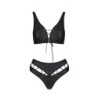 Francesca Black Passion 2-Piece Set 36-38 S/M