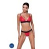 Conjunto De 2 Piezas Glamiss Rojo/Negro Passion 36-38 S/M