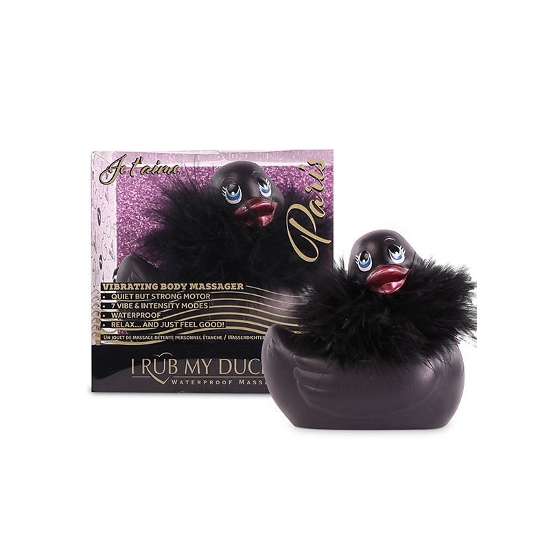 Big Tease Toys - I Rub My Duckie 2.0 | Vibrirajoča Račka Paris (Črna)