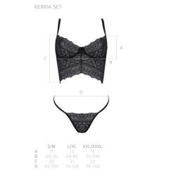 2-teiliges Set Kerria Schwarz Eco Collection Passion 36-38 S/M