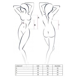 2-delat set Lenza Svart Passion 36-38 S/M