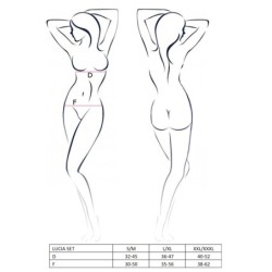 Set de 2 Piese Lucia Negru Passion 44-46 XXL/3XL