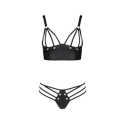 Komplet dvodelnih kopalk Malwia Bikini črne barve velikosti Queen Passion 48-50 4XL/5XL