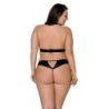 Malwia Sort 2-delt Sæt Queen Size Passion 48-50 4XL/5XL