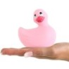 Big Tease Toys - I Rub My Duckie Classic Vaaleanpunainen Ankka Vibraattori