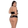 Set 2 Piese Nancy Bikini Negru Mărimea Queen Passion 48-50 4XL/5XL