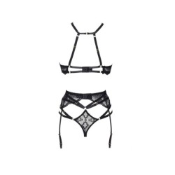 Set 2 Piese Natasha Negru Beauty Night Fashion 40-42 L/XL