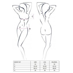 Neddy crni Passion set od 2 komada 44-46 XXL/3XL