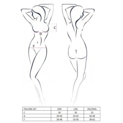 Pauline Sort Passion 2-delt Sæt 36-38 S/M