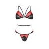 Σετ 2 Τεμαχίων Παιώνια Κόκκινο Erotic Line Passion 40-42 L/XL