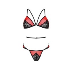 2 Részes Peonia Piros Erotic Line Passion Szett 44-46 XXL/3XL