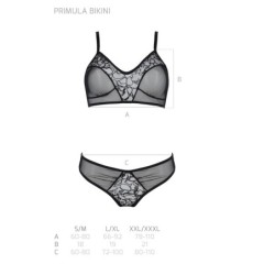 Komplekt 2-osaline Primula Bikini Must Eco Collection Passion 40-42 L/XL