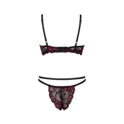 Komplet 2 delni Rosalinda Črna Beauty Night Fashion 36-38 S/M