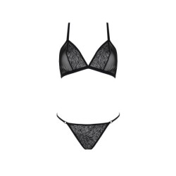 Dwuczęściowy Zestaw Selaginella Bikini Czarny Eco Collection Passion 36-38 S/M