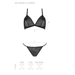 Σετ 2 Τεμαχίων Μαγιό Selaginella Bikini Μαύρο Eco Collection Passion 36-38 S/M