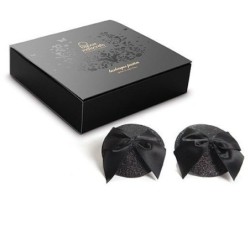 Bijoux - Burlesque Glitzer-Nippelbedeckungen mit Schleife
