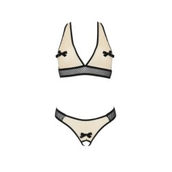 Bézs Viena kétrészes szett Passion 44-46 XXL/3XL