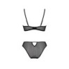 Set di 2 Pezzi Zinnia Bikini Nero Eco Passion 36-38 S/M