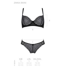 2-osainen Zinnia Bikini Set Musta Eco Passion 36-38 S/M