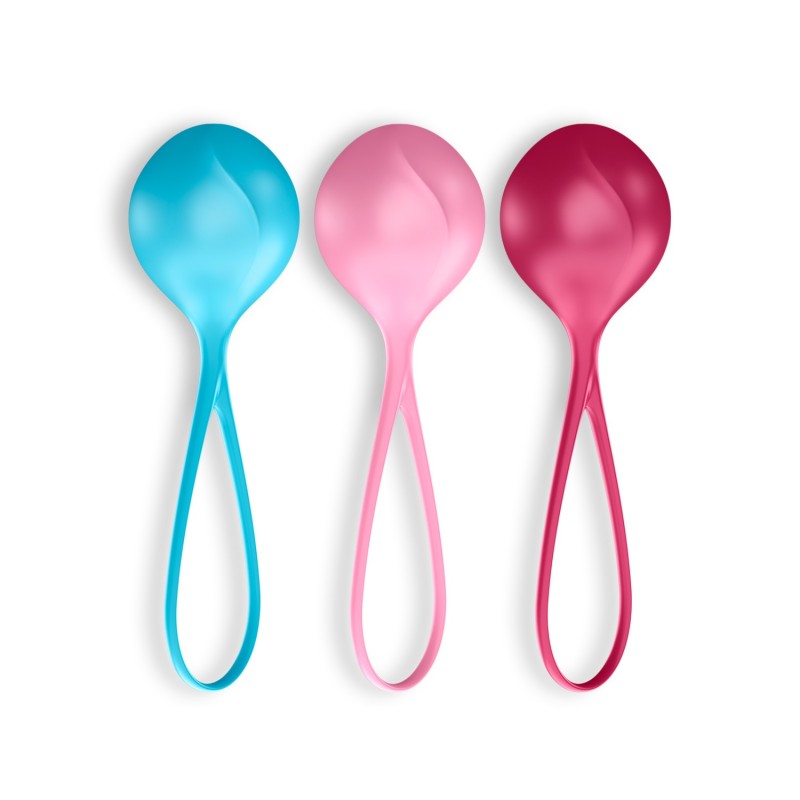 Set de 3 Bile Ben-Wa Strengthening Balls Satisfyer Colorate