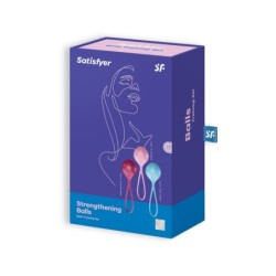 3-teiliges Ben-Wa Kugel Set Strengthening Balls Satisfyer Bunt